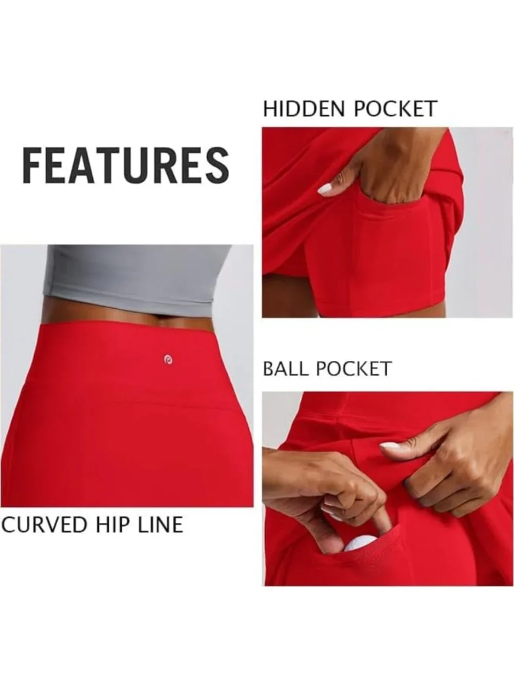 High Waisted Golf Skirt for Women, 16